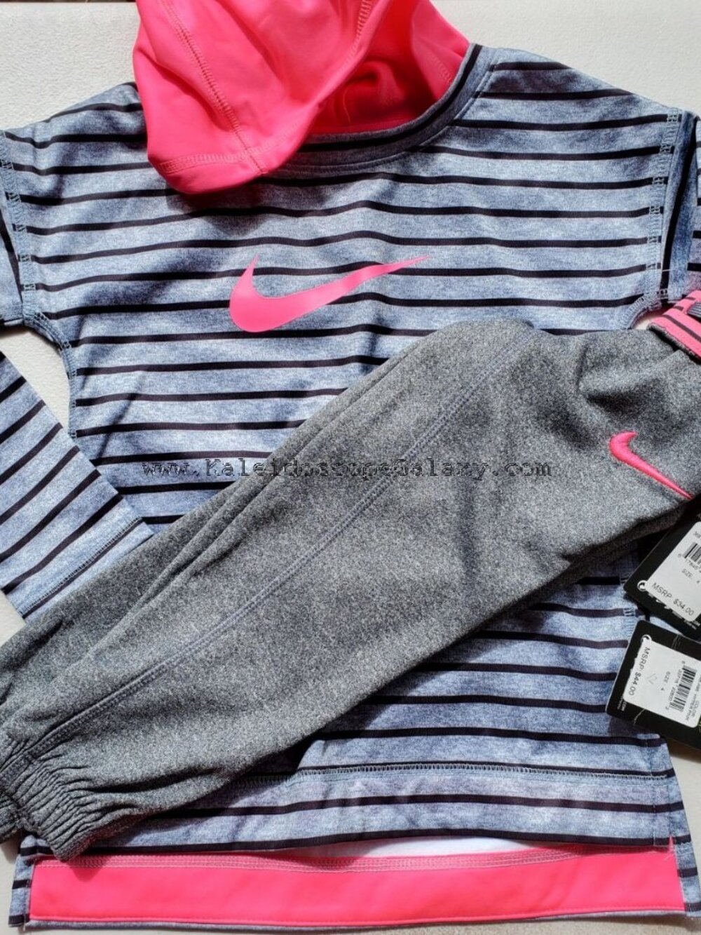 Nike Girls Size 4 ~ Sweatpants ~ Hoodie Sweatshirt ~ Joggers ~ Pink Black Gray
